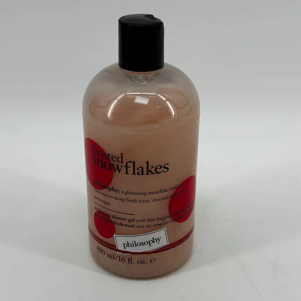 Philosophy Frosted Snowflakes 3-in-1 Shower Gel Bubble Bath Shampoo 16oz